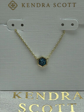 Kendra Scott Green Pendant Necklace